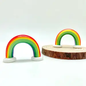 Handmade glass Rainbow, standing rainbow bridge, rainbow gift, glass art