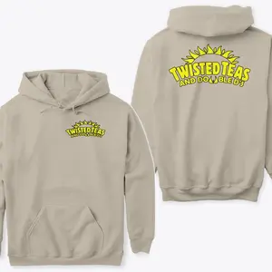 Twisted Teas & Double D's Hoodie Tee - Twisted Teas & Plan B's Shirt - Classic Cotton Twisted Tea Sweatshirt