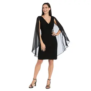 Chiffon Duster Cape Dress