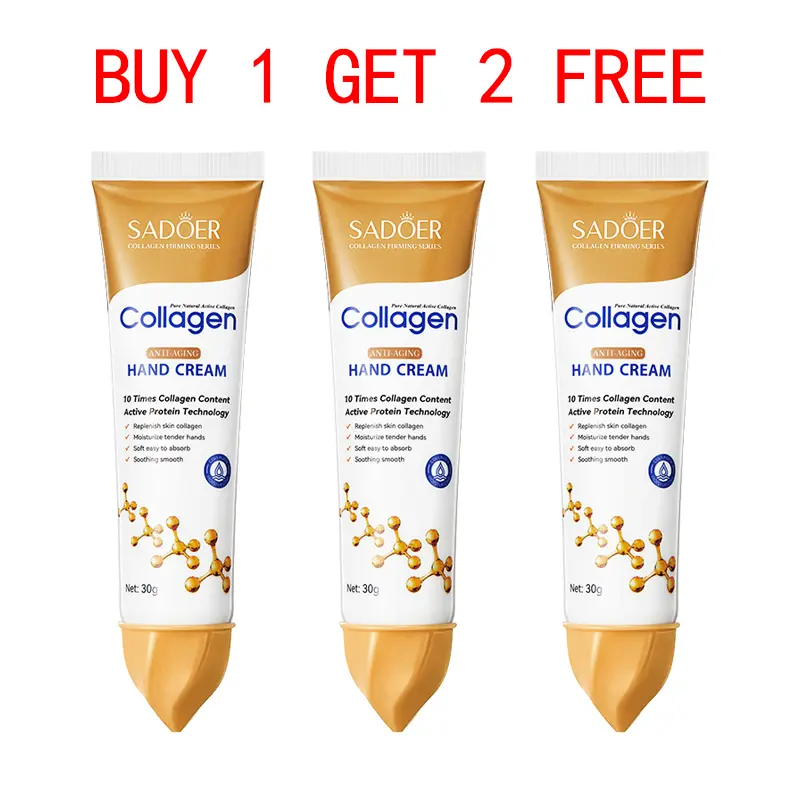 【BUY 1 GET 2 FREE】 Collagen Hand Balm Set, Winter Hand Care for Dry Cracked Hands, Prevents Dryness and Cracking, Moisturizing, Non-Greasy, Easy Absorption, Travel-Friendly, Hand Cream Gift Set