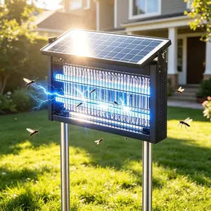 Rechargeable Solar Bug Zapper The new solar outdoor mosquito-killing lamp saves electricity and worry-free. It can be protected at any time in the countryside, courtyards, camping, fishing, and picnics. The most romantic gift to protect your family