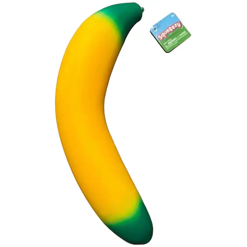 Authentic Sunny Days Squeeezy Jumbo Banana Squishy