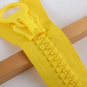 #20 Super Large Muy Grande Plastic Zipper Demasiado Grande Heavy Duty Zippers 25cm Long(10 in) 2 count with Big Puller for DIY Sewing (#20 -2pcs)