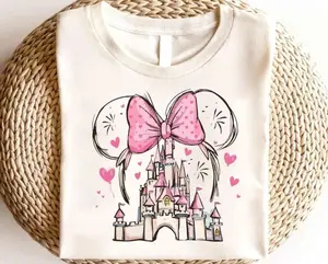Watercolor Castle Shirt Magic Kingdom Shirt Girls Trip Shirt Magical Mouse Watercolor Castle Shirt [Adult - Youth - Toddler], Outfit Summer 2026