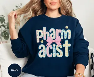Pharmacy T-Shirt / Sweatshirt / Hoodie Pharmacy Tech, PharmD Pharmacist, Colleague Coworker Gift, Pharmacy Week Cotton Crewneck