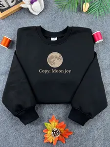 Minimal Embroidered Crewneck Sweatshirt – Cozy Aesthetic Vibes