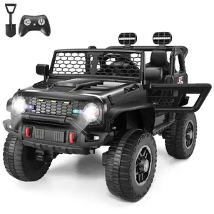 Hikole 24V Ride on Jeep, w/Remote Control, 400W Power Electric SUV, Wide Seat for 2 Kids, Ride on Toys for Boys&Girls,  Colorful Lights