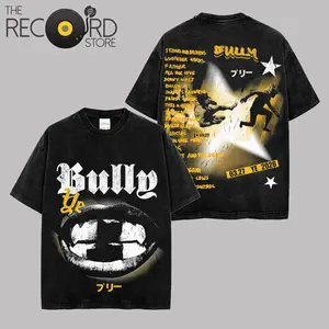 Retro Ye - Bully Album 26 Graphic Premium Acid Washed Cotton T-Shirt, YE 2026 Hip-Hop Fan Merch Tee, Kanye Bully Era Streetwear Graphic Shirt, Gift for Ye Fans Vintage Rap Album Collector Tee