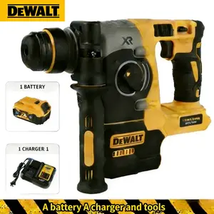 DEWALT DCH273 20V Brushless Cordless Rotary Hammer 2.1J Impact Energy with 6.0Ah Battery Power Tool for Concrete Brick and Stone Drilling Compact Rotary Hammer with 360 Degree Auxiliary Handle and Stable Performance