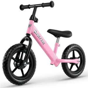 Toddler Balance Bike for 2-5 Years - Adjustable Height, 6.3LBS Lightweight & 11" Foam Tires-Pink