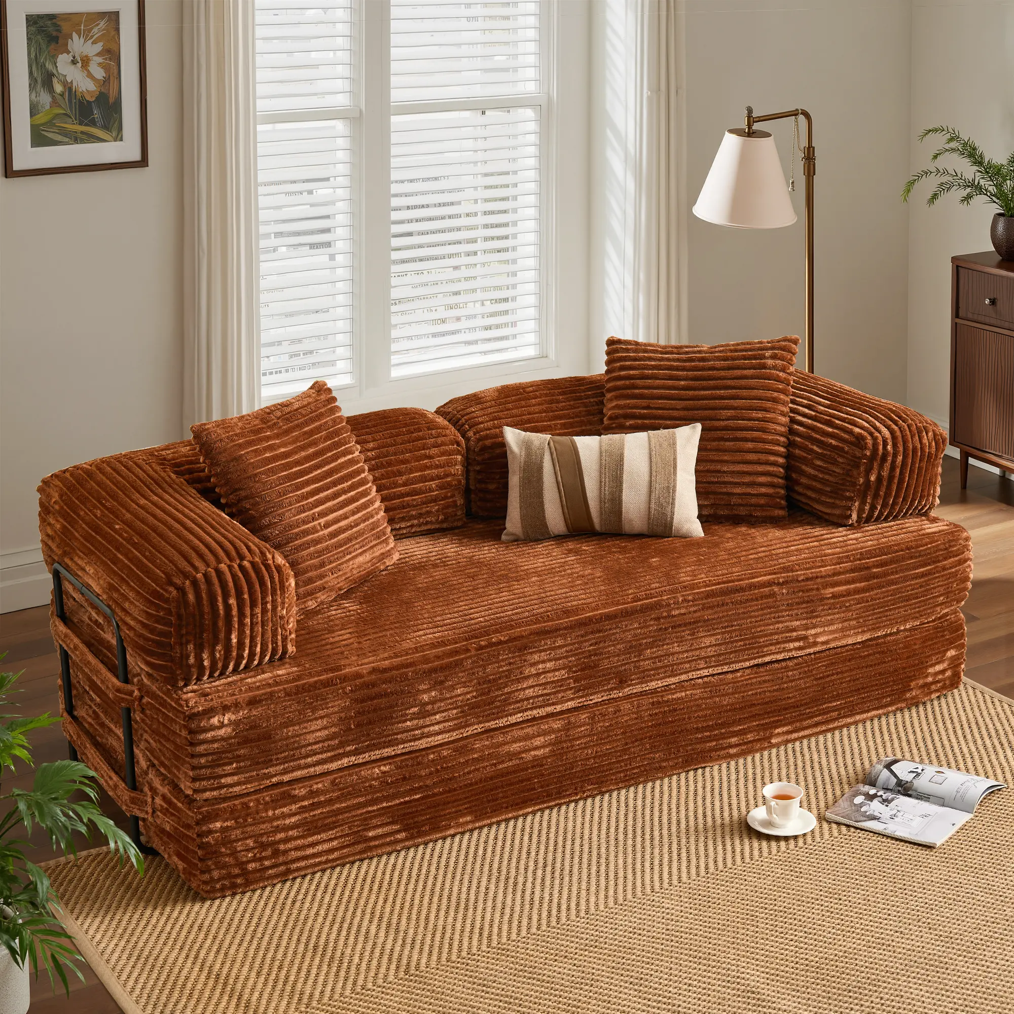 Brown Plush Corduroy