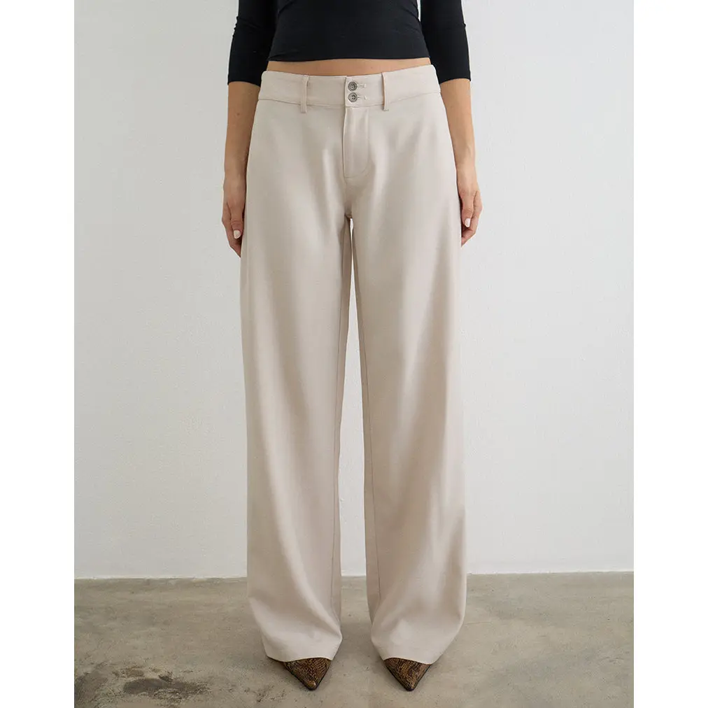 Calza Trouser in Tailoring Cannoli Cream