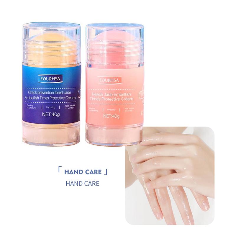 Moisturizing Foot Care Cream Anti-Cracked Softening Nourishing Balm for Dry Cracked Feet Hydrating 40g+40g Stick Restore Hands and Feet Moisturize Moisturizer