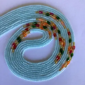 ANGELIC Tie-On Waist Beads - Multicolor Beaded Waistband for Stylish Outfits