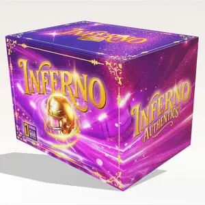 (1) PYP - 2 Football Cards - Inferno Authentics Football Helmet Break Spot