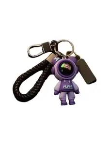 1PCS Charming And Fashionable Lightning Bear Keychain, Cute Cartoon Couple Doll Pendant, Key Ring, Creative Astronaut Keychain, Pendant, Add Fun And Personality To Your Items