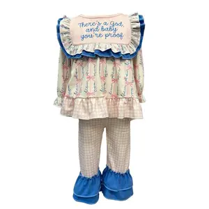 Sweet & Cozy Fall Freshness Long Sleeve Girls Set  Soft Fabric Trendy Cute Kids Clothes