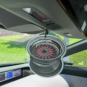 Christian Jiujitsu Car Air Freshener, Bahama Sea Breeze Scent, Rearview Mirror Hanging & Vent Clip, Natural Material, Long-Lasting 90 Days