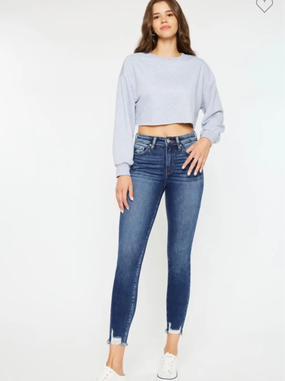 Beau KanCan High Rise Skinny Jeans with Raw Hem