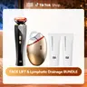 INIA GLACE & FLARE All-in-1 Face & Neck Sculpting Beauty Device Bundle - Lymphatic Drainage Products, Microcurrent Lifting, Serum Infusion, Red & Blue Light, Thermal & Cryo Therapy, Batteries, Plastic, Adult Selfcare, Buy 1 Get 4 Ideal Gift Set