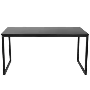 ZENY 47-inch Home Office Computer Desk Modern Large MDF Study Desk Black