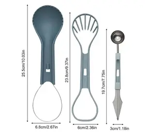 Ice Cream Scooper Steel Spring Tools Ice Cream Ball Fruit Tool Set Fruit Scooper Seed Remover Ice Cream Scoop For Home Kitchen Utensils
