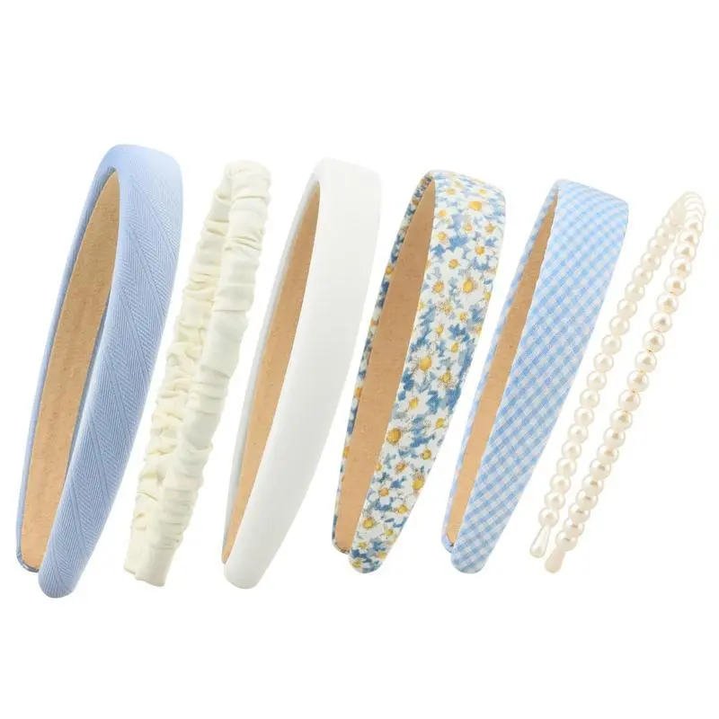 7pc Headbands for Women Girls Headbands Set, Non Slip Floral Headbands Padded Headbands Cute Pearl Headband for Girls Vintage Wide Headband 7pc Headbands for Women Girls Headbands Set, Non Slip Floral Headbands Padded Headbands Cute Pearl Headband for Girls Vintage Wide Headband
