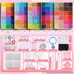 Fuse Beads Kit-Easy DIY Crafts Supplies for Handicraft Enthusiast, Women, Great Supplies for Fuse Beads Artist, Art Decorations for Room, 24/48/72/96/120-Colors 14400-72000Pcs 2.6mm, Ideal Gift, Pixel Art