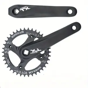 38T 104BCD positive and negative tooth single disc modified tooth disc 9/10/11 speed Mountain bike square hole crank Mtb Crankset Chainring