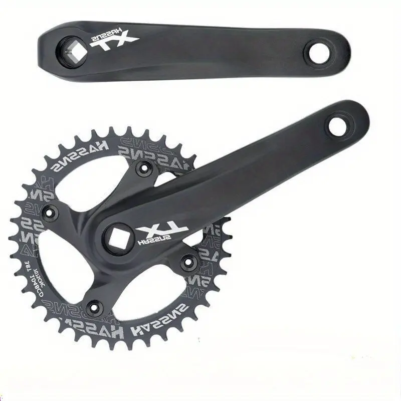 38T 104BCD positive and negative tooth single disc modified tooth disc 9/10/11 speed Mountain bike square hole crank Mtb Crankset Chainring Bike Gear Cogs Bicycle Parts