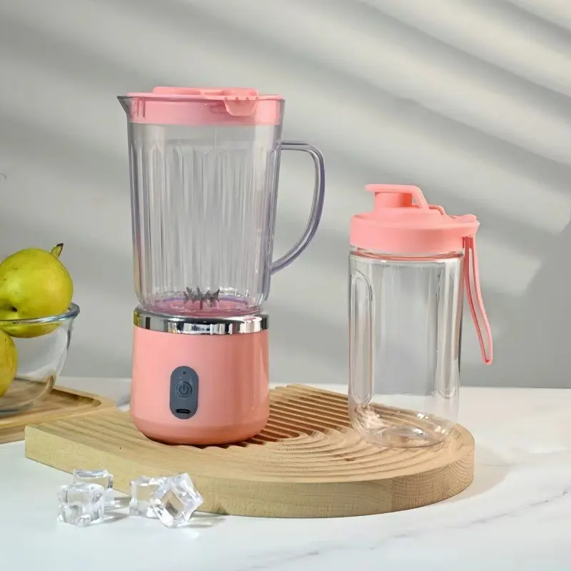 1-Touch Portable Rechargeable Single-Serve Mini Cup Juicer Blender, Fully Automatic with Pulp-Juice Separation, Multifunctional Home Kitchen Appliance, One-Touch Mini Blenders, Portable Mini Blenders, Instant Smoothie Maker, Multifunctional Juicer Cups