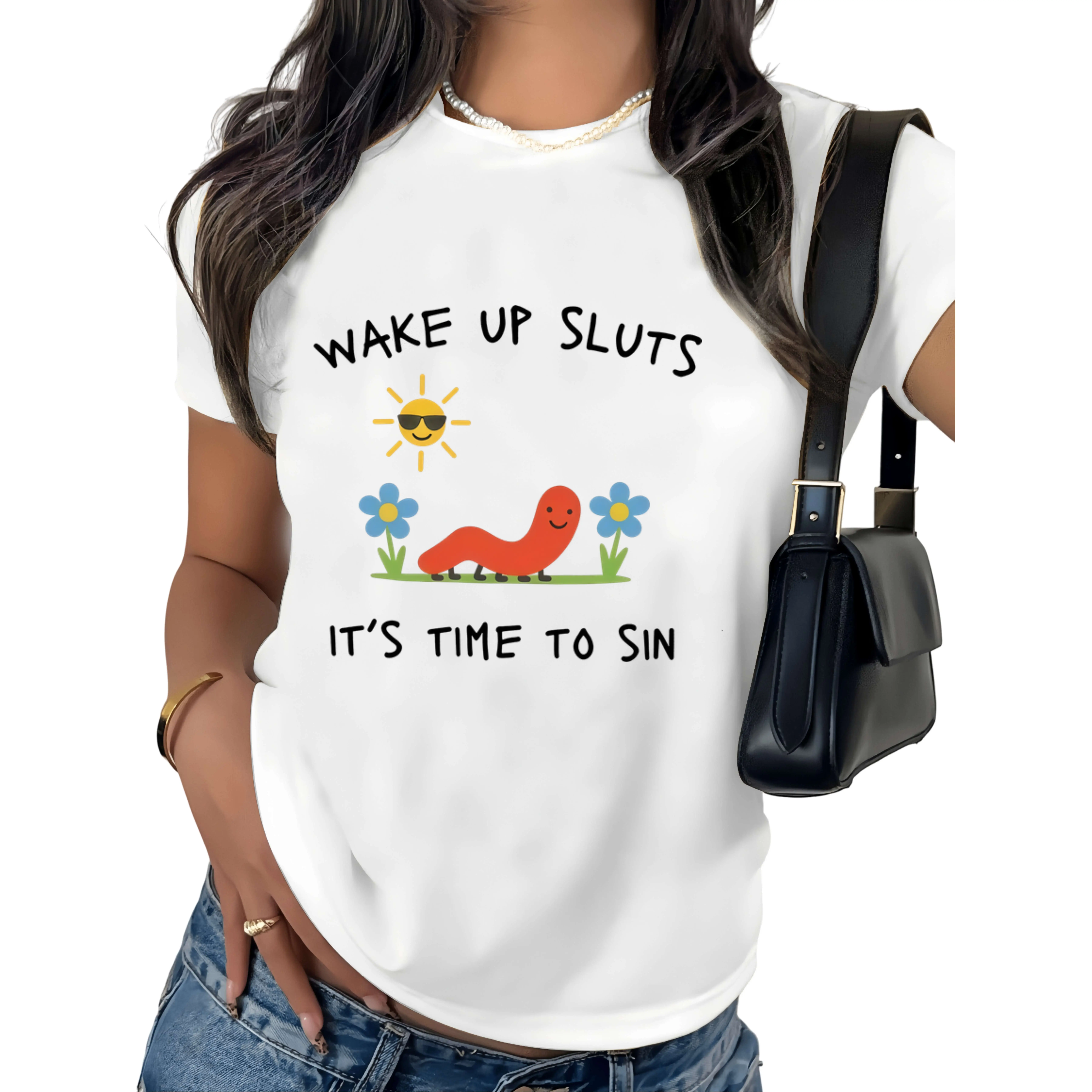 Wake Up TShirt Funny Animal Shirt Meme Graphic Tee Sarcastic TShirt Cursed Tshirt Unhinged Humor Top Viral TShirt