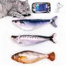 Ultra-Realistic Flopping Fish Cat Toys 3 Pack, Interactive Cat toys for All Breeds, Tap-Activated 3 Flapping Mode, Sardine/Saury/Yellow Croaker, 7.1 Inches, with Catnip, Rechargeable,Interactive pet toys