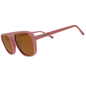 Threaten Me With a Good Time - goodr Light Pink Retro G Retro Aviator Polarized Sunglasses