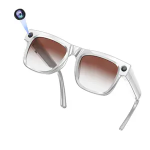 Smart Glasses for Men&Women, with 4GB Memory(No TF Card Need), 8MP Camera AI Glasses, Anti-Shake Video Recording , 290Mah Battery,AI Real Time Translation ,Bluetooth Calling ,Build-in Mic & Speakers, HiFi Audio ,Music Control.