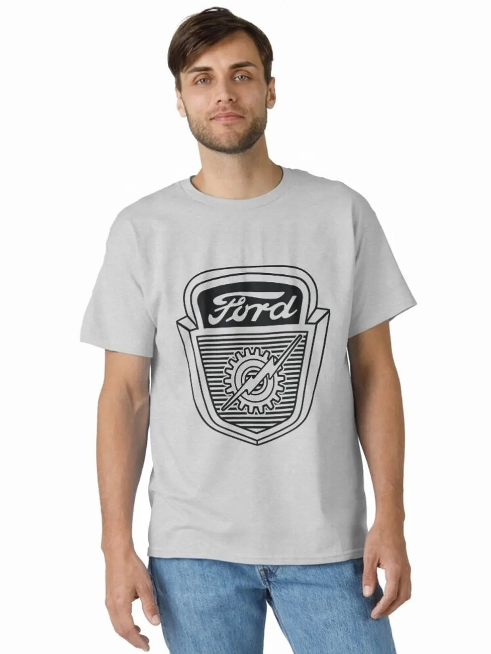 1953 to 1956 Ford Hood Emblem, Classic Car Classic T-Shirt Classic Muscle Cars, JDM Legends & Gifts for Car Lovers