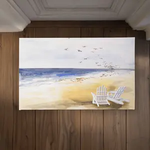 Begin Home Decor CODM2134IXSA76 21 x 34 in. Day at the Beach Door Mat - Illustrative Sea Home Decor