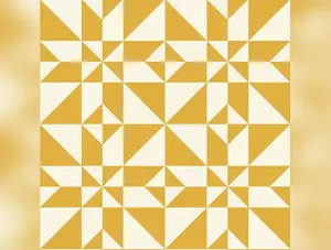 Perfect Points | Yellow Windham Star by Whistler Studios for Windham Fabrics | Cheater Print
