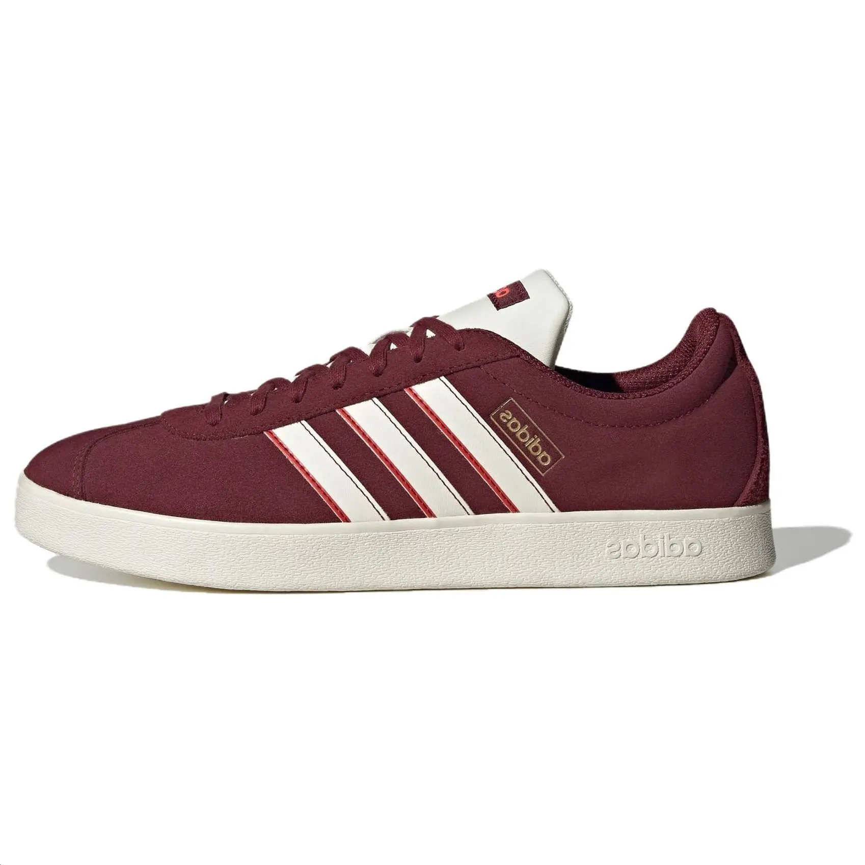 Adidas Vl Court Lifestyle Skateboarding Suede Shoes Red' Durable Non-slip Low Top Men's IF7555