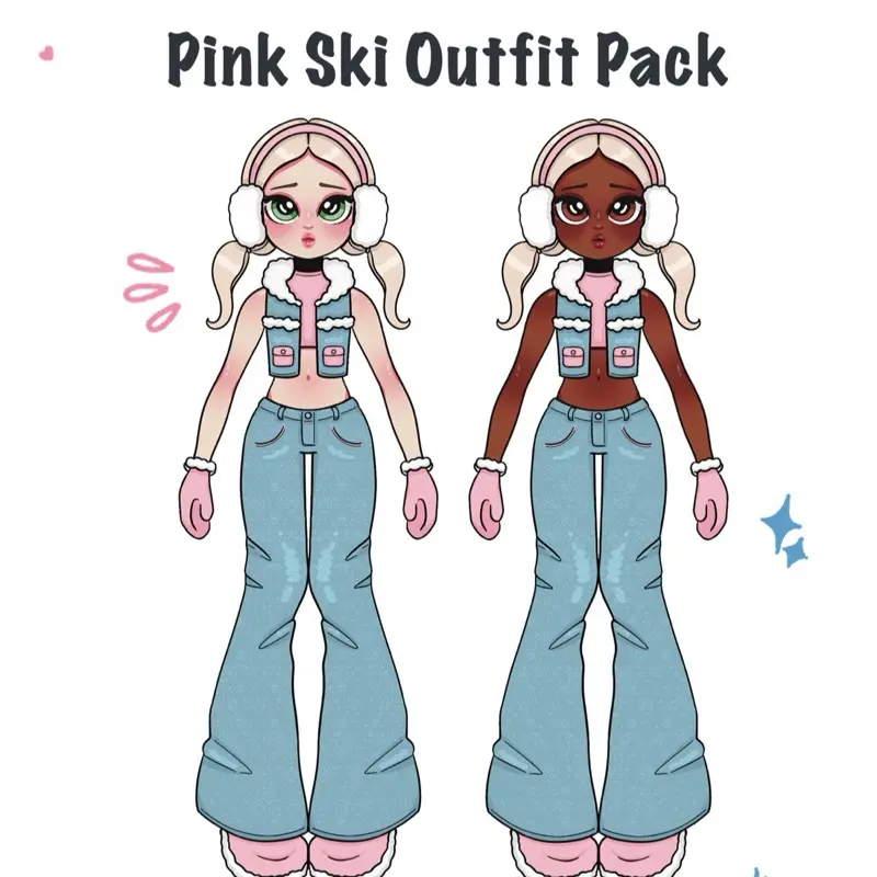 Magnetic Dress Up Game Tops Base Pack | Cartoon Y2K Chibi Retro