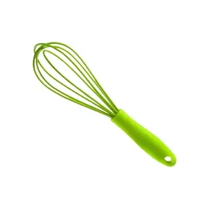 Green Mini Silicone Balloon Whisk | Heat-Resistant, Non-Stick
