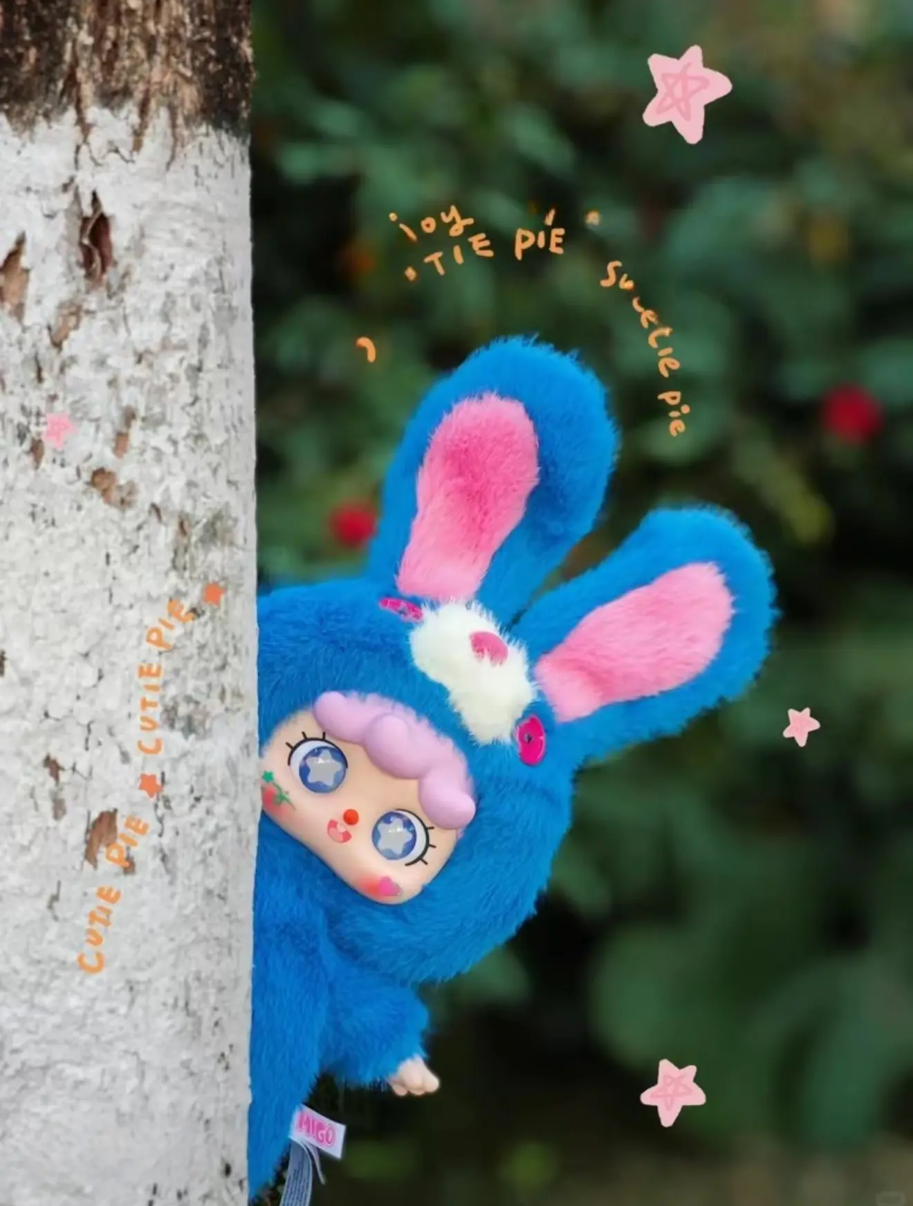 CN MIGO -GIVE yourself A hug  400% series Mystery Boxes Bag Pendant Bunny Plush Dolls Soft Collectibles