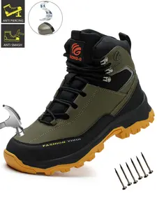 Steel Toe Shoes for Men Comfortable Safety Shoes Work Lightweight Steel Toe Slip Resistant Anti-smash Anti-Punctur Water resistant Sneakers Breathable Safety Sneakers Industrial Work Footwear Work Protective Shoes Waterproof Safety Shoes