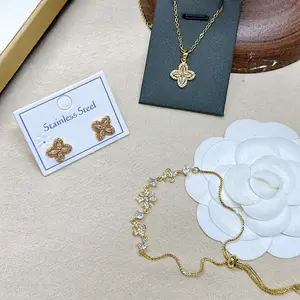 The Zyrono lucky earrings are plated with 18K gold and set with gemstones. Adjustable in size, this elegant piece of jewelry is perfect for everyday wear or special occasions, and makes a wonderful gift for women.