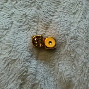 Gold dice set, 5 dice, suitable for party board games, role-playing, Dungeons & Dragons, poker, premium tabletop games, an ideal gift for collectors and enthusiasts, Polyhedral Dice Set