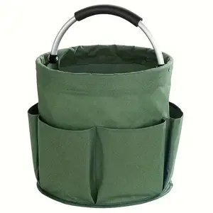 Portable Foldable Picnic Basket, Garden Tool Tote, Outdoor Handheld Storage Basket, Travel Organizer, Easy to Store, Essential for Home and Outdoor