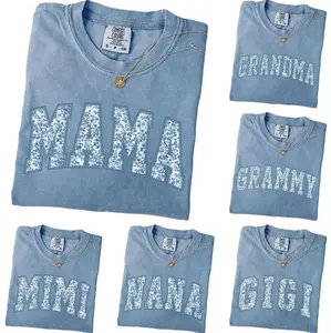 Comfort Colors Custom Mama Shirt, Toile Floral Mama T-shirt, Personalized Grandparent Gift, Floral Grandma, Nana, Auntie, Mimi, Gigi, Grammy, Shirt