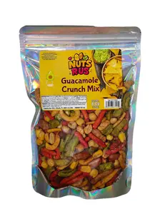 Nuts R Us Guacamole Crunch Mix – Spicy & Savory Snack Blend – 8 oz Bag Dried Flavor Flavor Crunchy