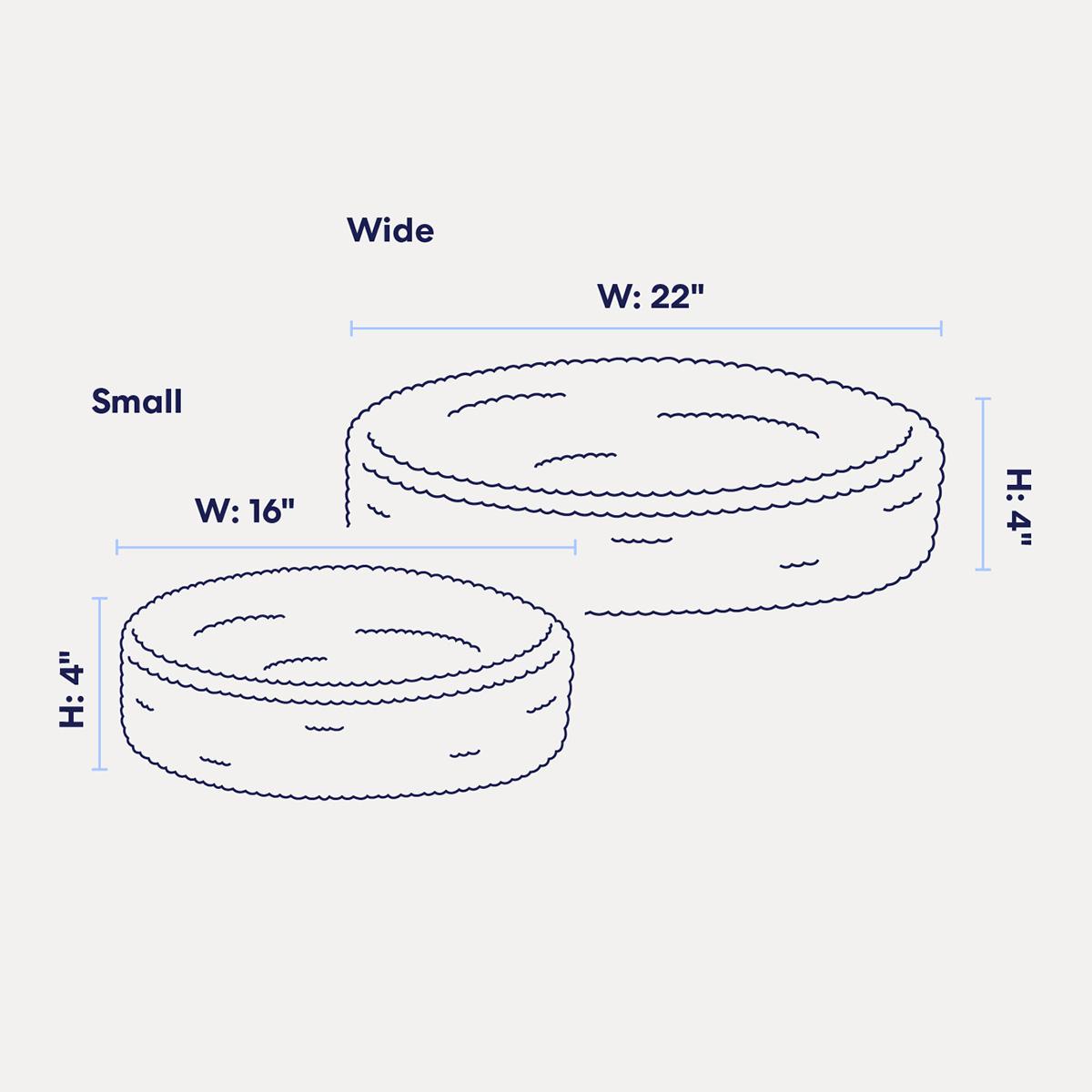 Kip Cat Bed - Faux Shearling Bed, Nest-Like Comfort, Anti-Slip Bottom, Cute Cat Bed