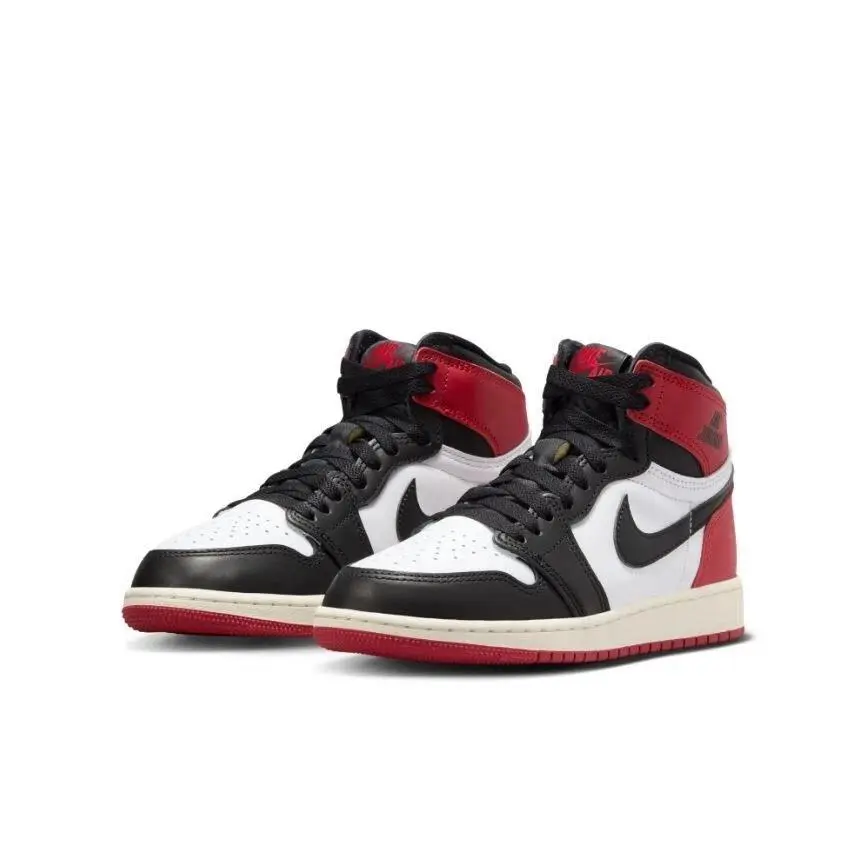 Jordan 1 Retro High OG Black Toe Reimagined (GS) FD1437-106 Vintage Basketball Shoes Fashionable Sports Shoes